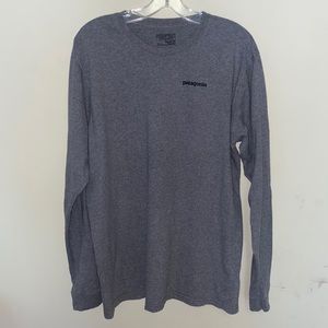 Men’s Grey Patagonia Long Sleeve tee